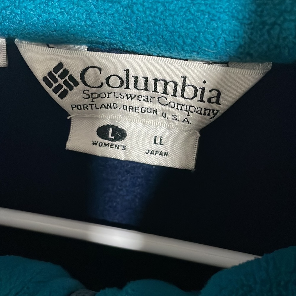 Columbia fleece blue jacket vintage outdoor - Picture 3 of 3